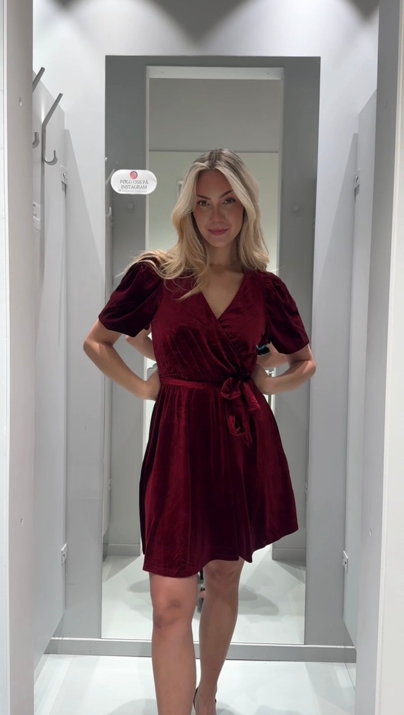 AWBELLA Short Dress - Biking Red